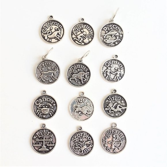 4/$20 Roller Skates Zodiac Charm    astrological sign charm - Picture 2 of 12